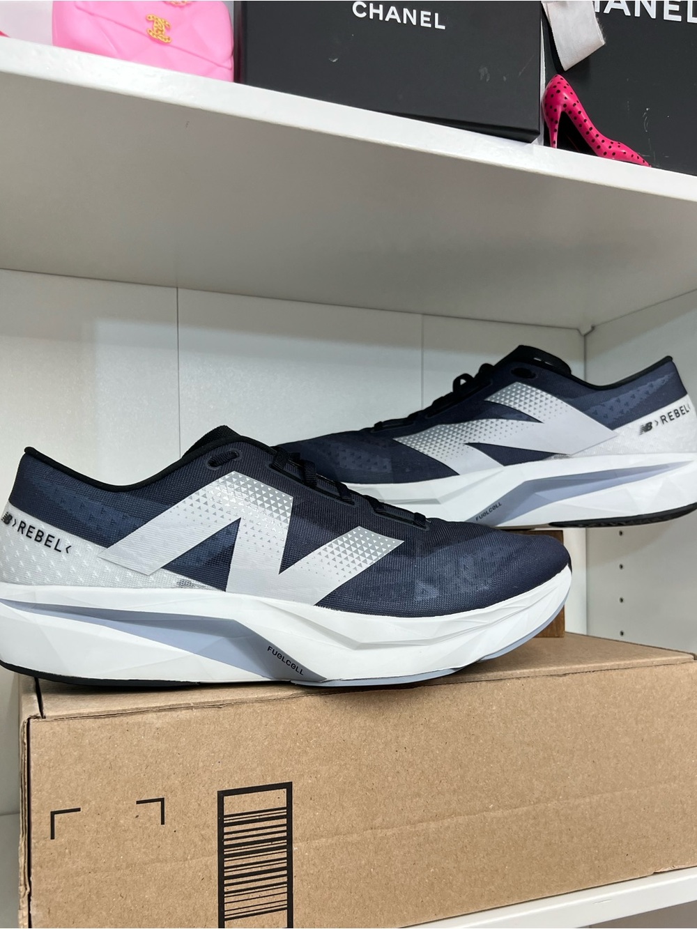 New Balance Rebel Running Sneakers in Navy and White